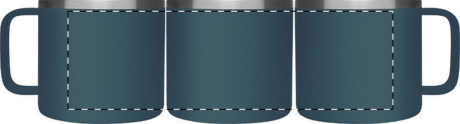 Rotary screen printing opposite of the handle