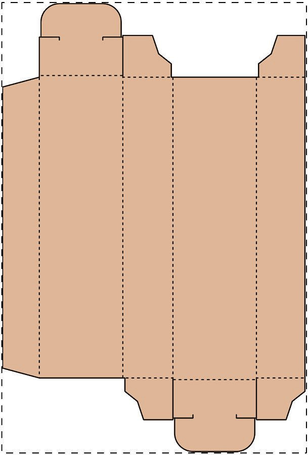 Custom kraft paperboard box