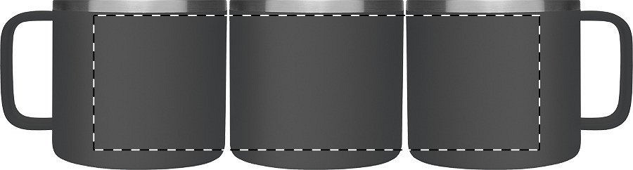 Rotary screen printing opposite of the handle