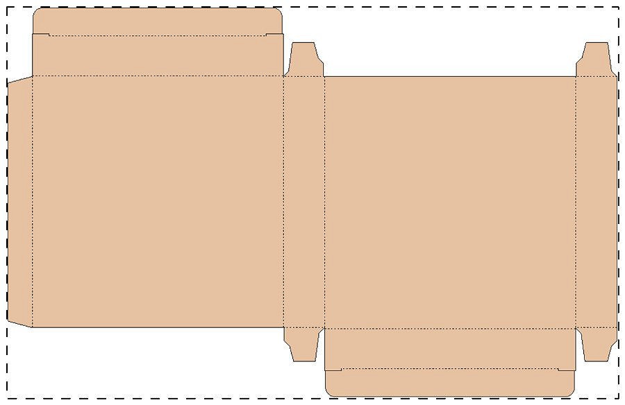 Custom kraft paperboard box