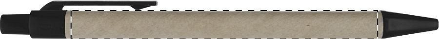 Ballpoint pen barrel - right handed