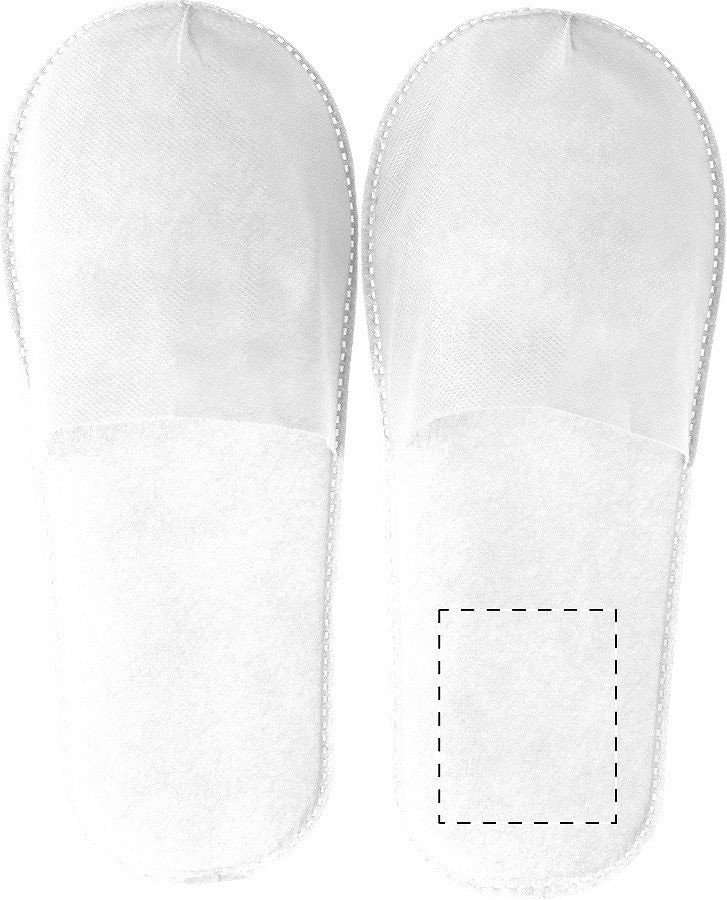 Right sole - below heel