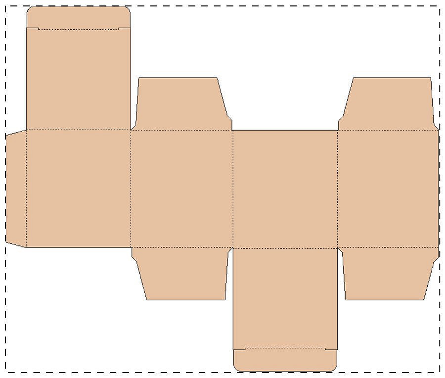 Custom kraft paperboard box