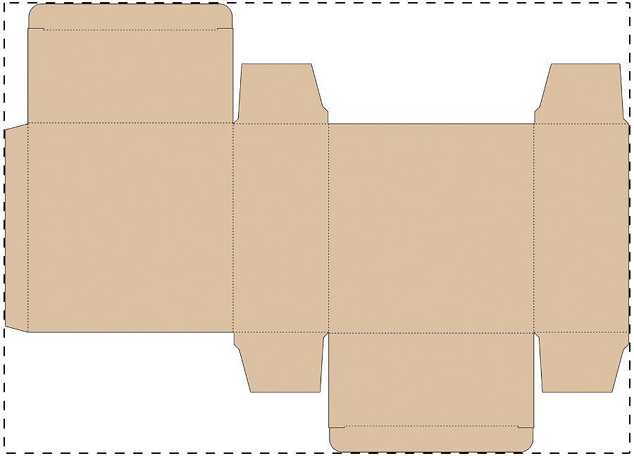 Custom kraft paperboard box
