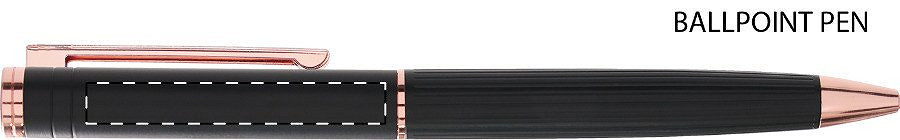 Ballpoint pen below clip - left handed