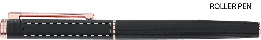Roller pen below clip - left handed