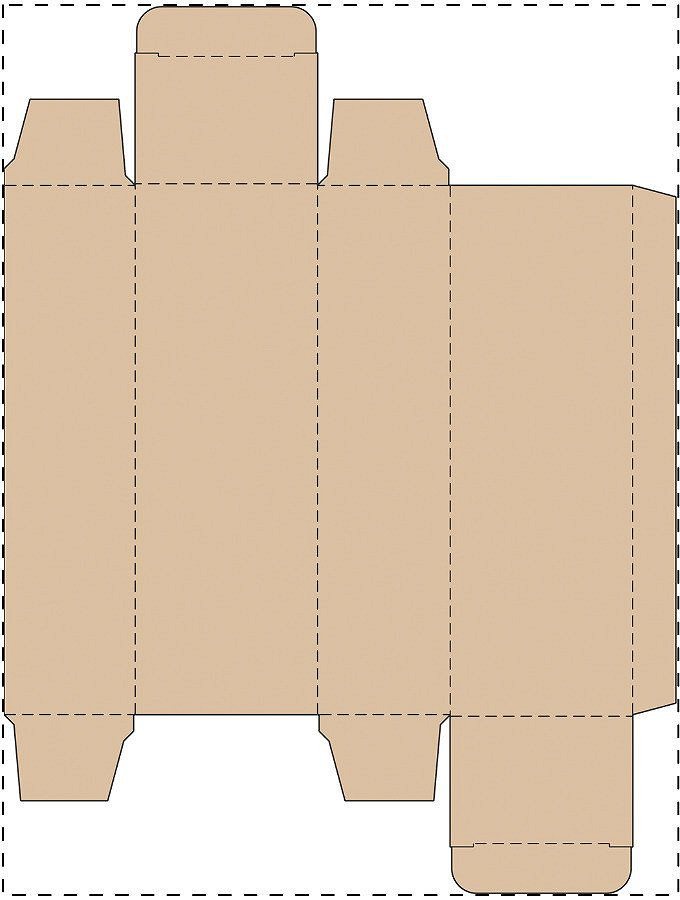 Custom kraft paperboard box