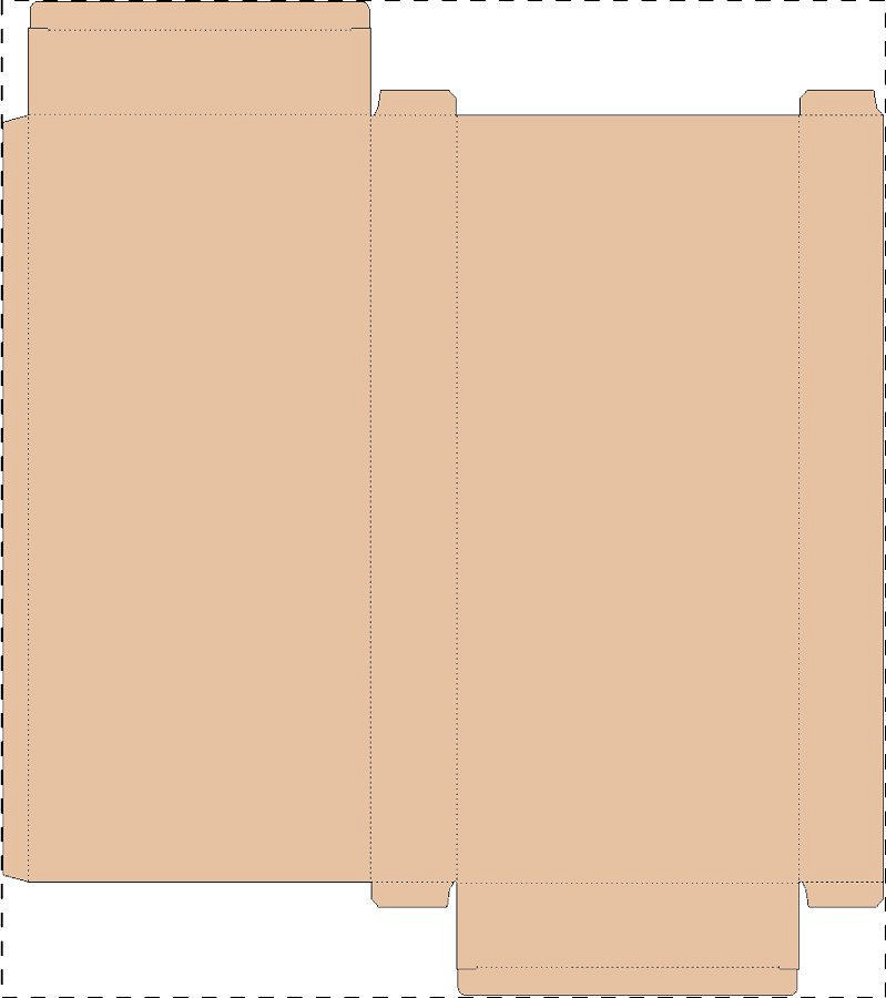 Custom kraft paperboard box