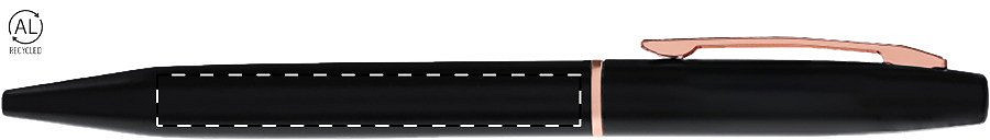 Ballpoint pen barrel - right handed