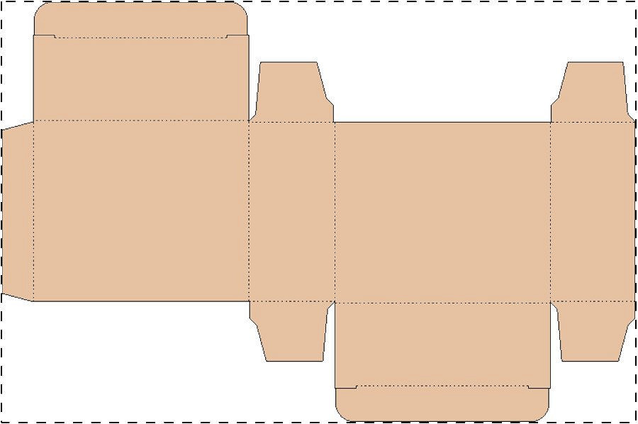 Custom kraft paperboard box