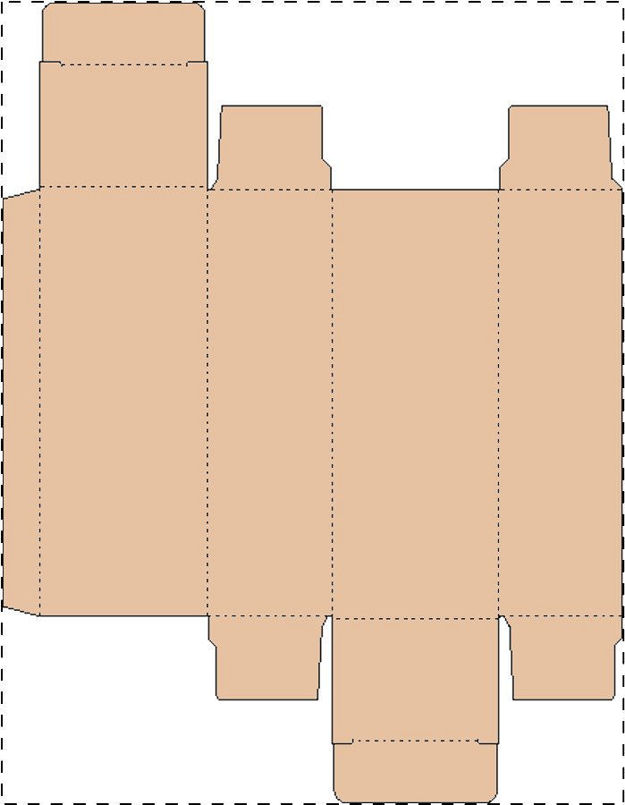 Custom kraft paperboard box