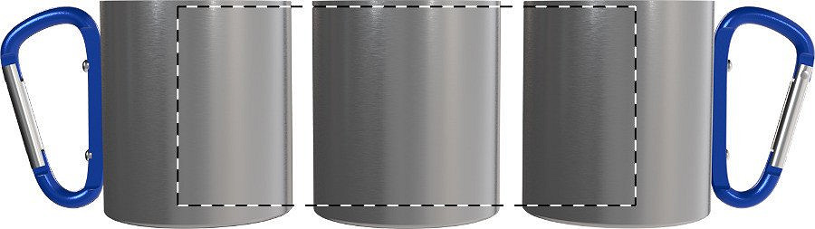 Rotary screen printing opposite of the handle