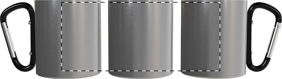 Rotary screen printing opposite of the handle