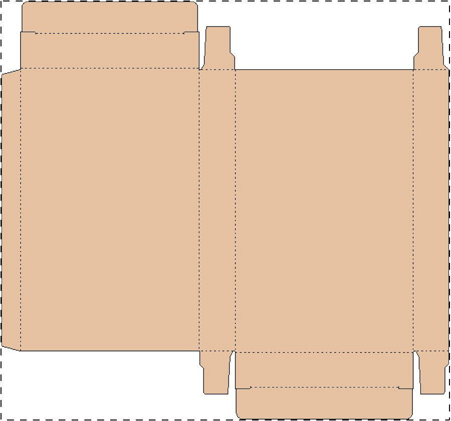 Custom kraft paperboard box