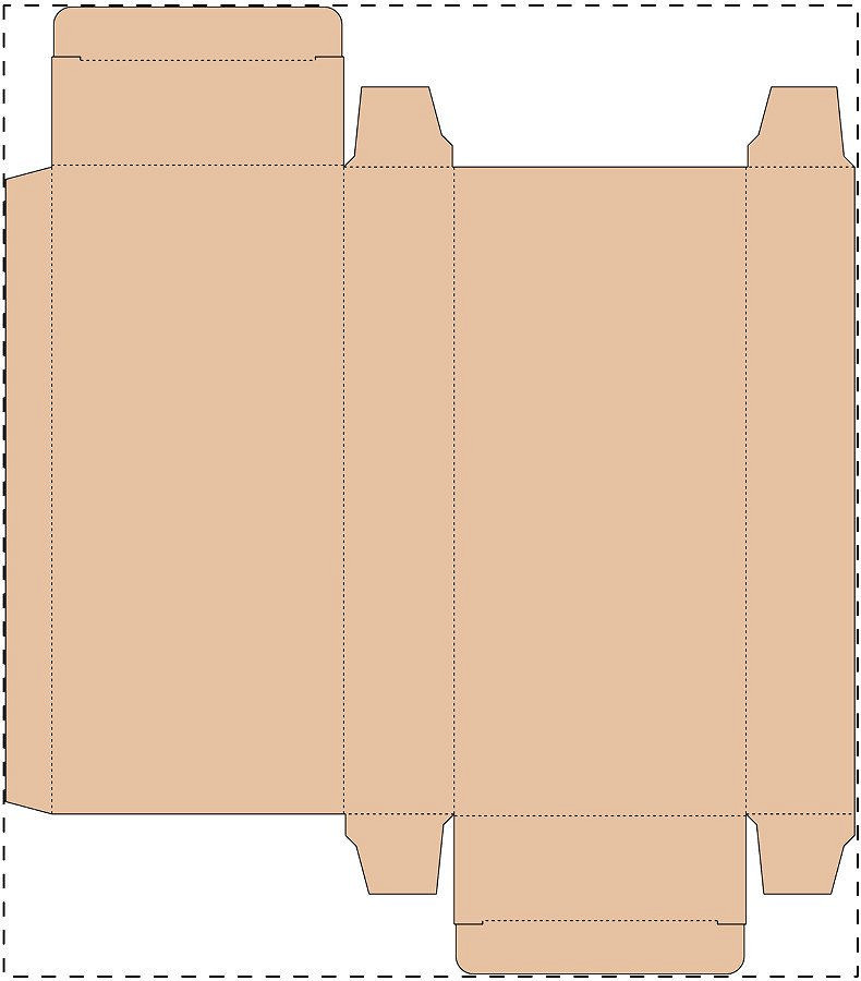 Custom kraft paperboard box
