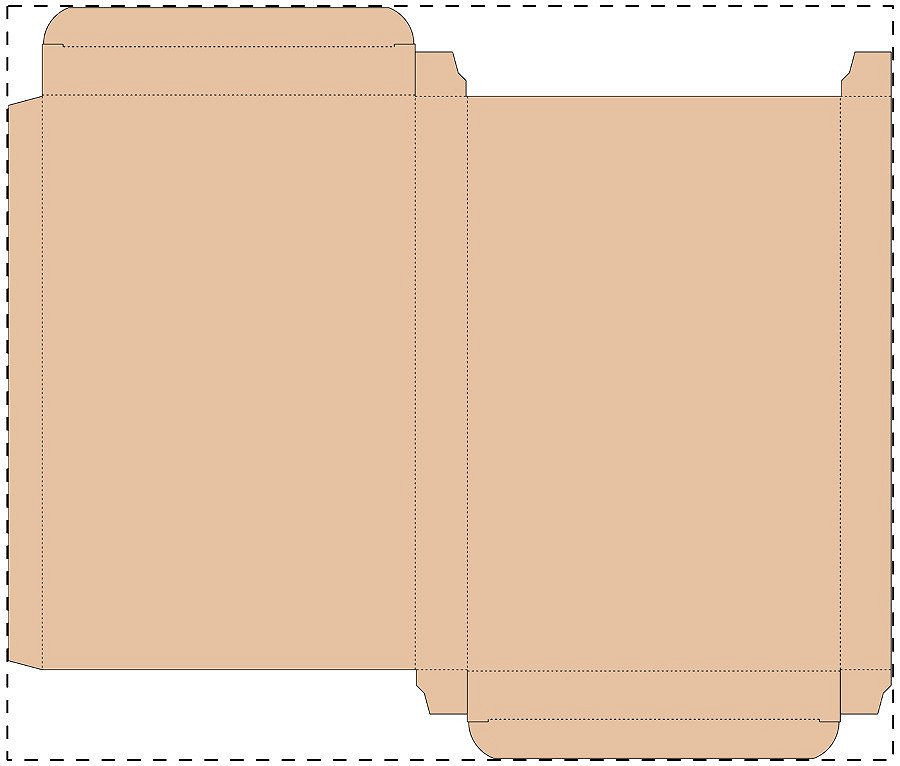 Custom kraft paperboard box