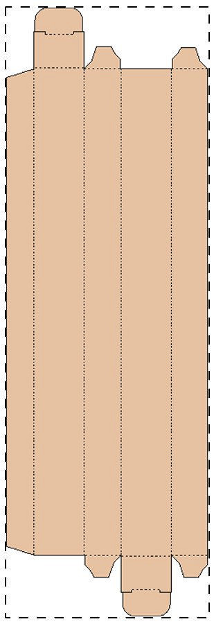 Custom kraft paperboard box