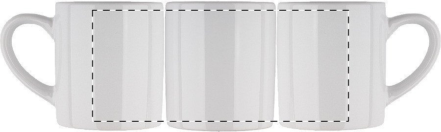 Rotary screen printing opposite of the handle