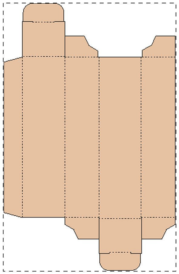 Custom kraft paperboard box