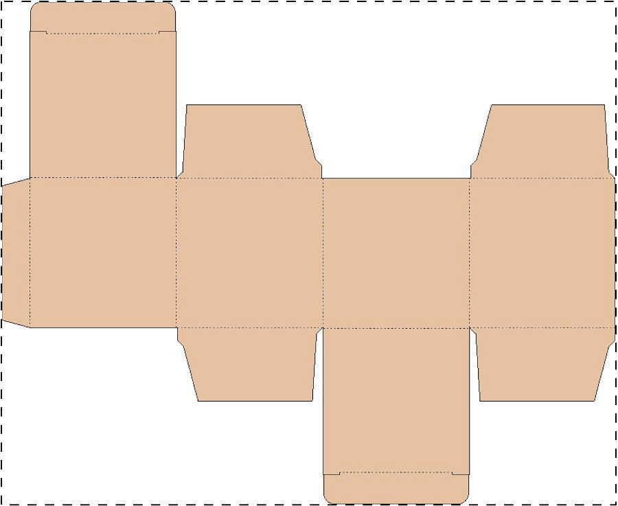 Custom kraft paperboard box