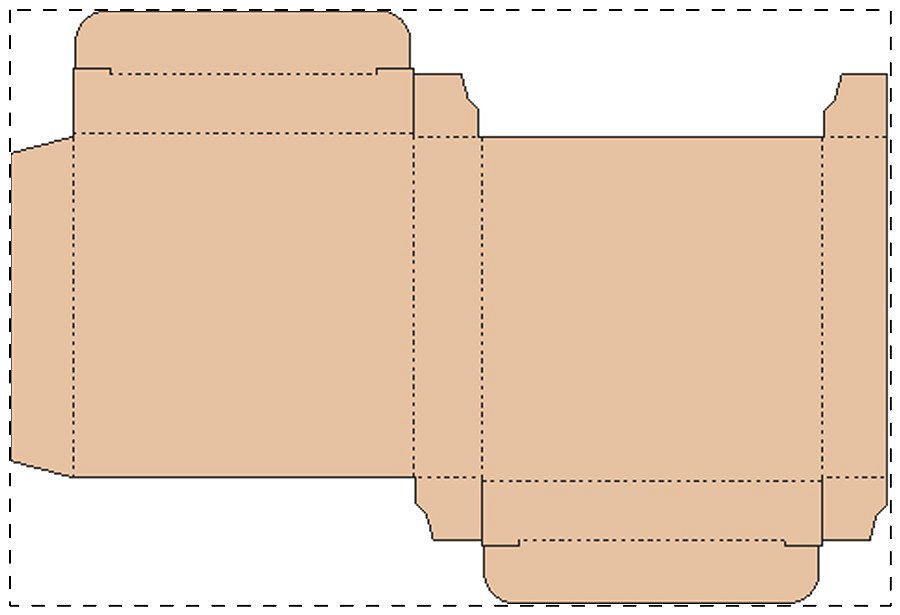 Custom kraft paperboard box