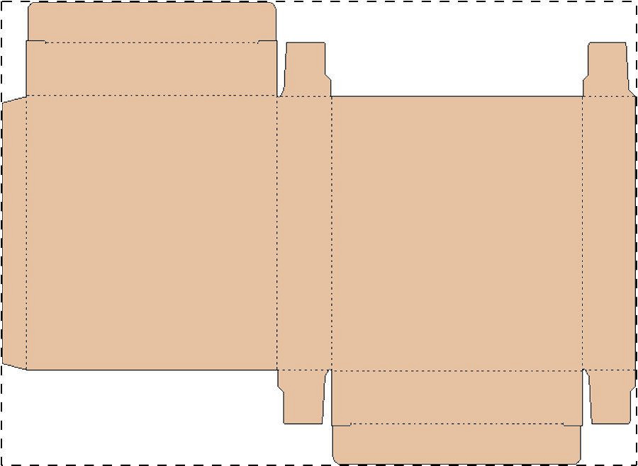 Custom kraft paperboard box