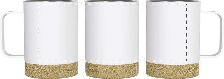 Rotary screen printing opposite of the handle