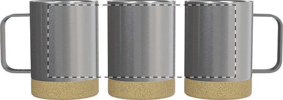 Rotary screen printing opposite of the handle