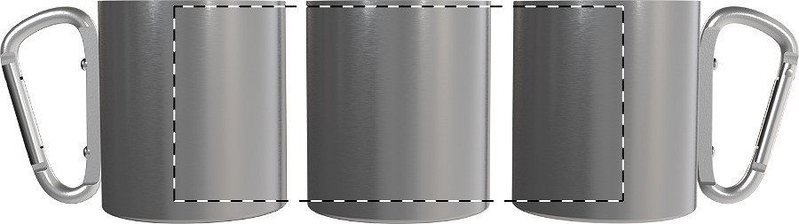 Rotary screen printing opposite of the handle