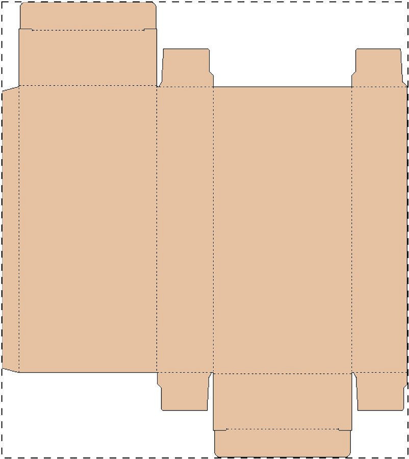 Custom kraft paperboard box