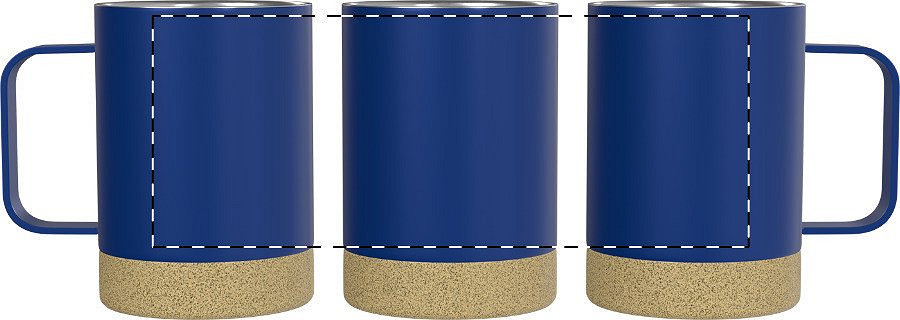 Rotary screen printing opposite of the handle