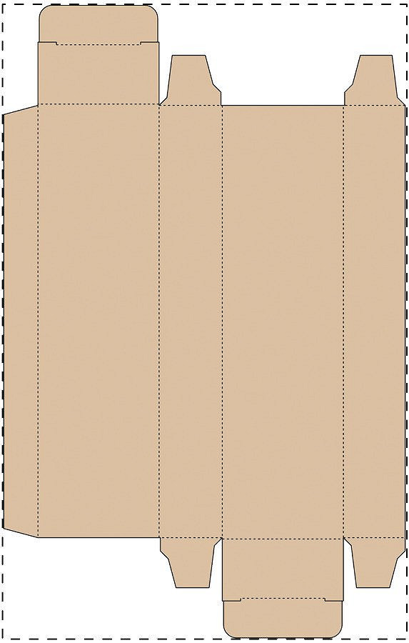 Custom kraft paperboard box