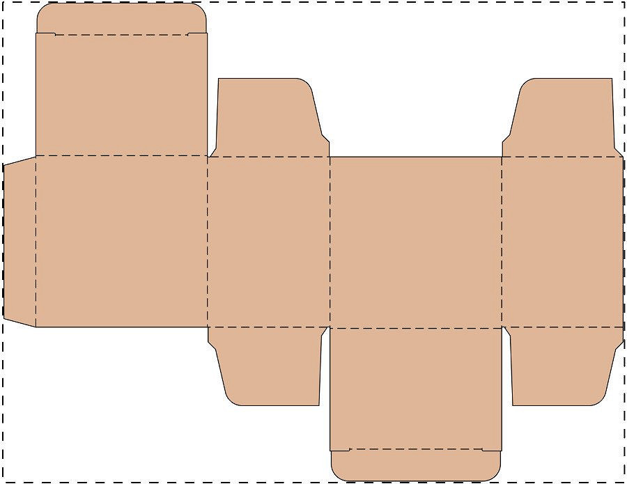 Custom kraft paperboard box