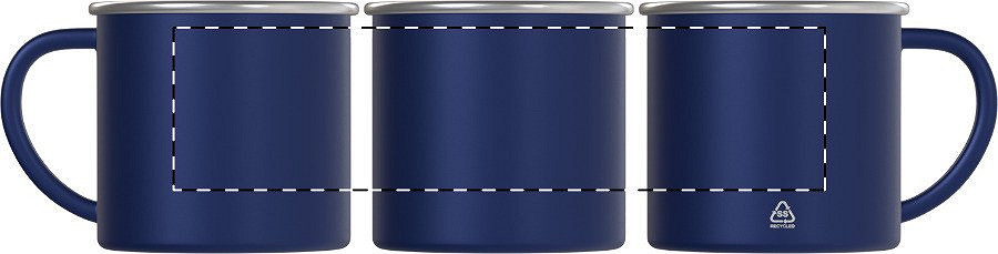 Rotary screen printing opposite of the handle