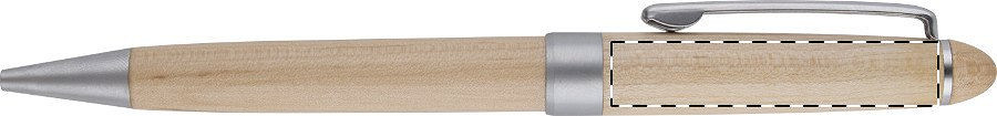 Ballpoint pen below clip - right handed