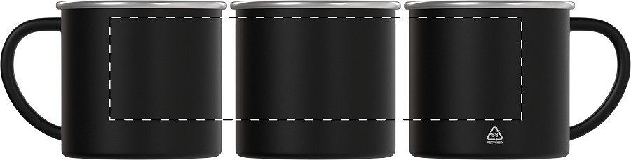 Rotary screen printing opposite of the handle