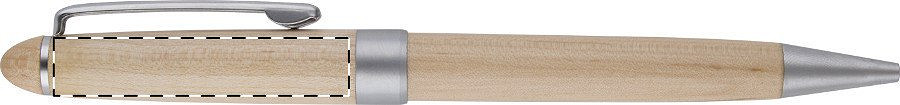 Ballpoint pen below clip - left handed