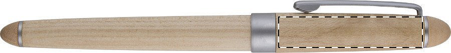 Roller pen below clip - right handed