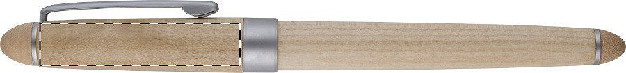 Roller pen below clip - left handed