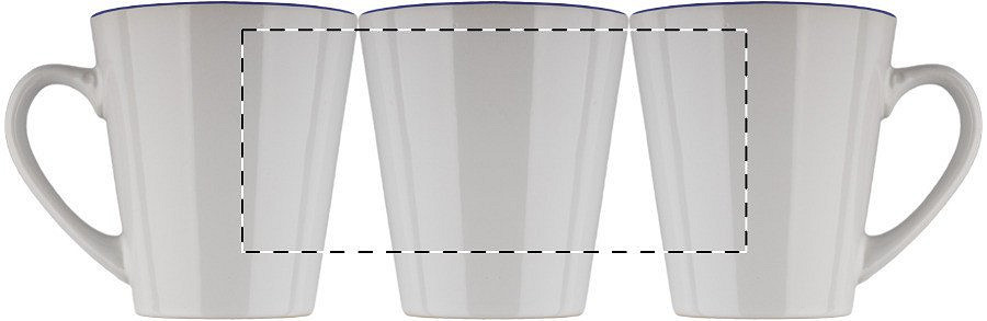 Rotary screen printing opposite of the handle