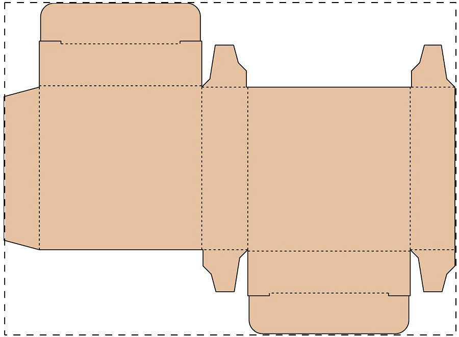 Custom kraft paperboard box