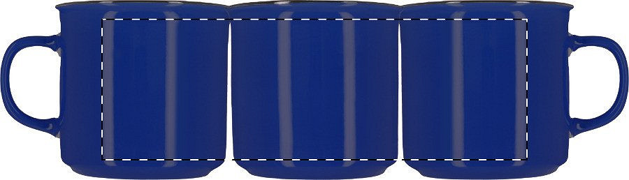 Rotary screen printing opposite of the handle