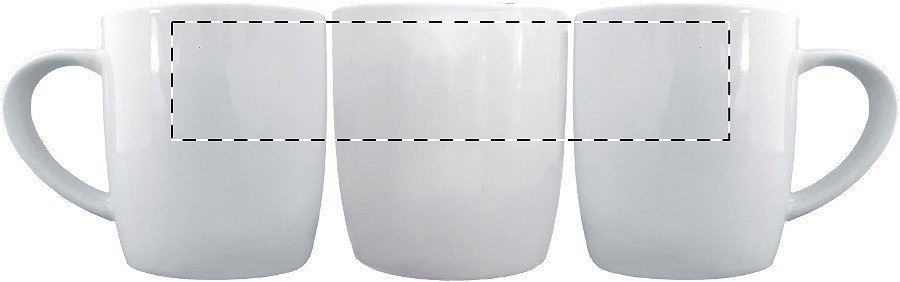 Rotary screen printing opposite of the handle