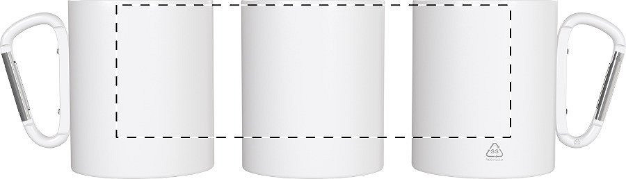 Rotary screen printing opposite of the handle