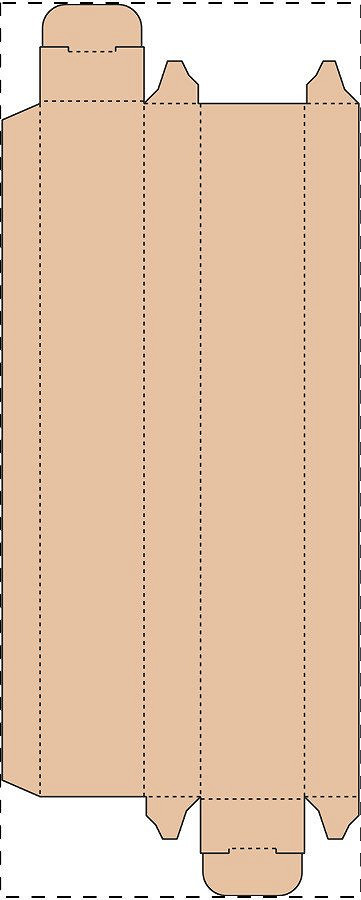 Custom kraft paperboard box