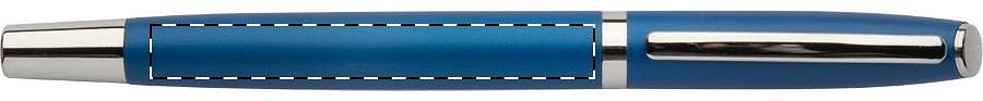 Roller pen barrel - in line with clip
