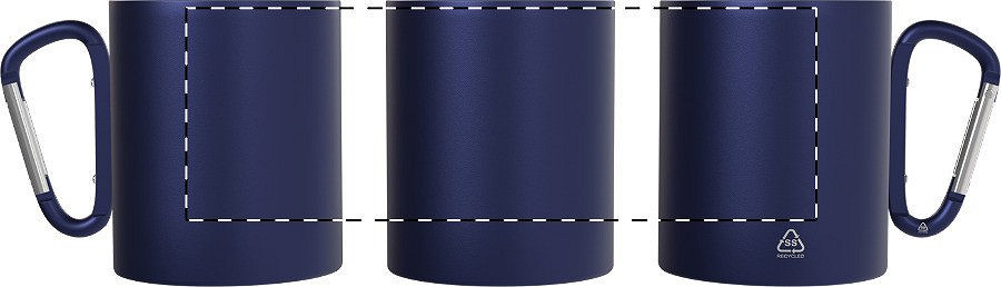 Rotary screen printing opposite of the handle