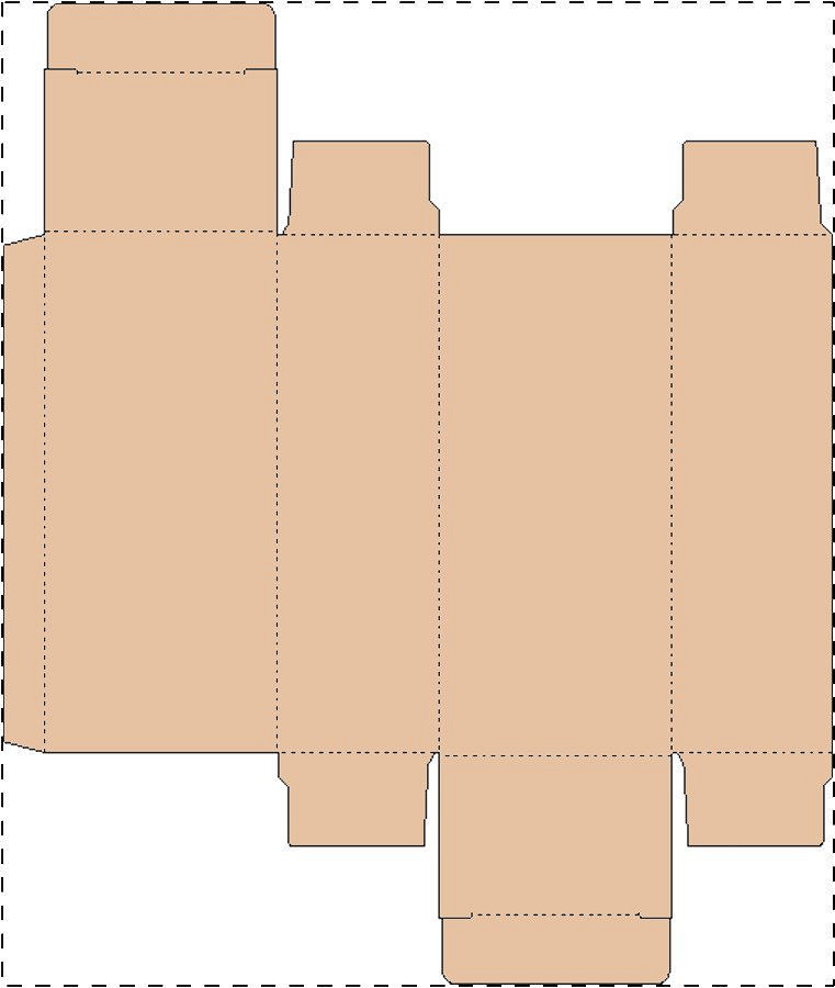 Custom kraft paperboard box