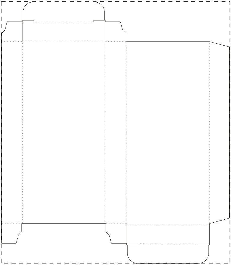 Custom paperboard box