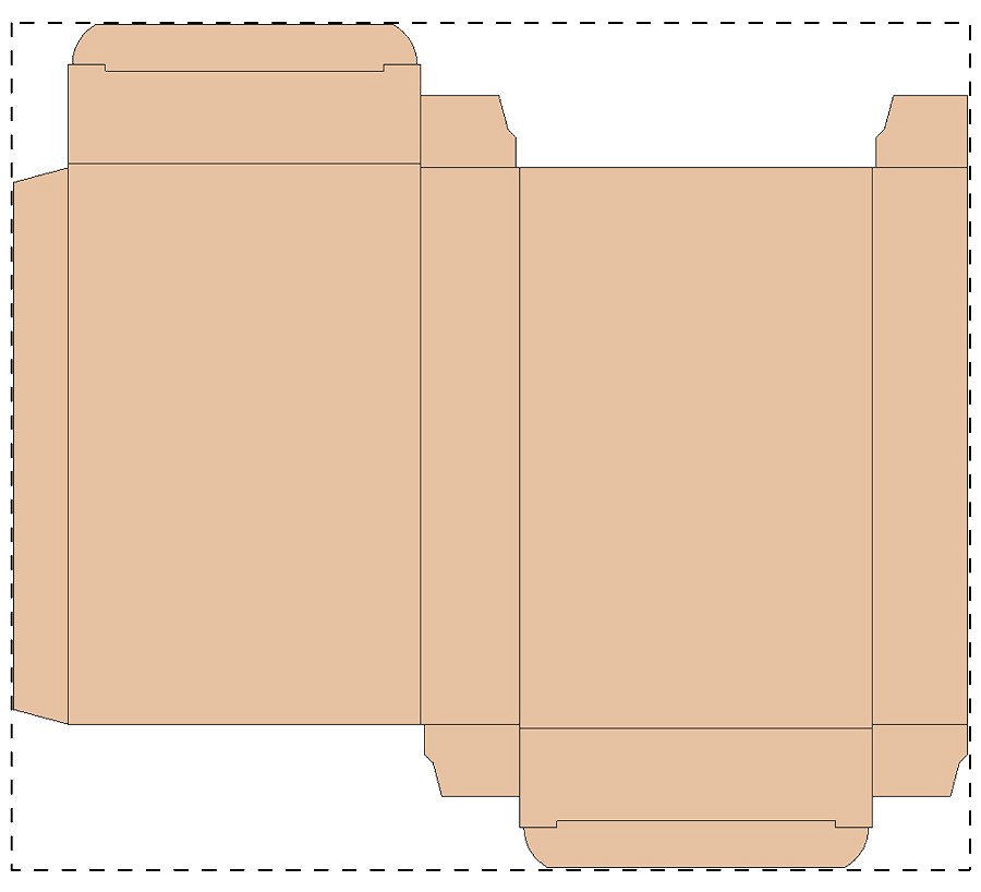 Custom kraft corrugated box